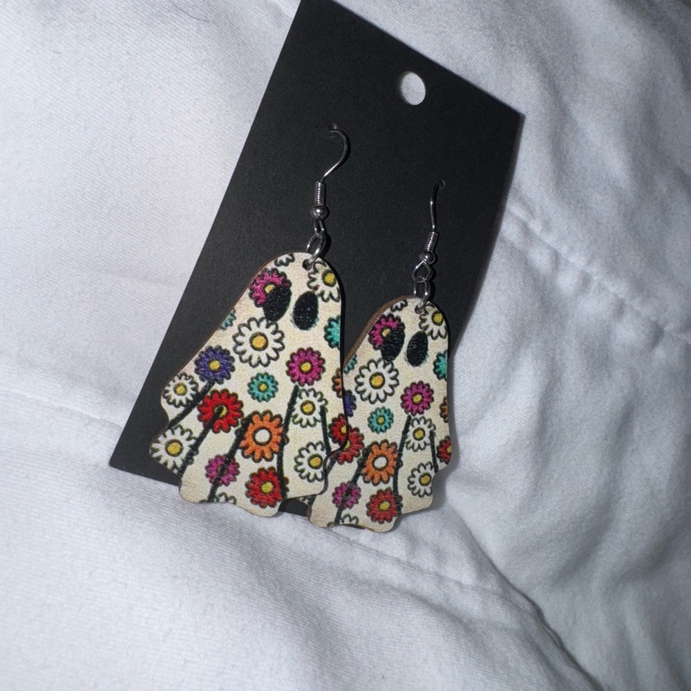Floral Ghost Earrings